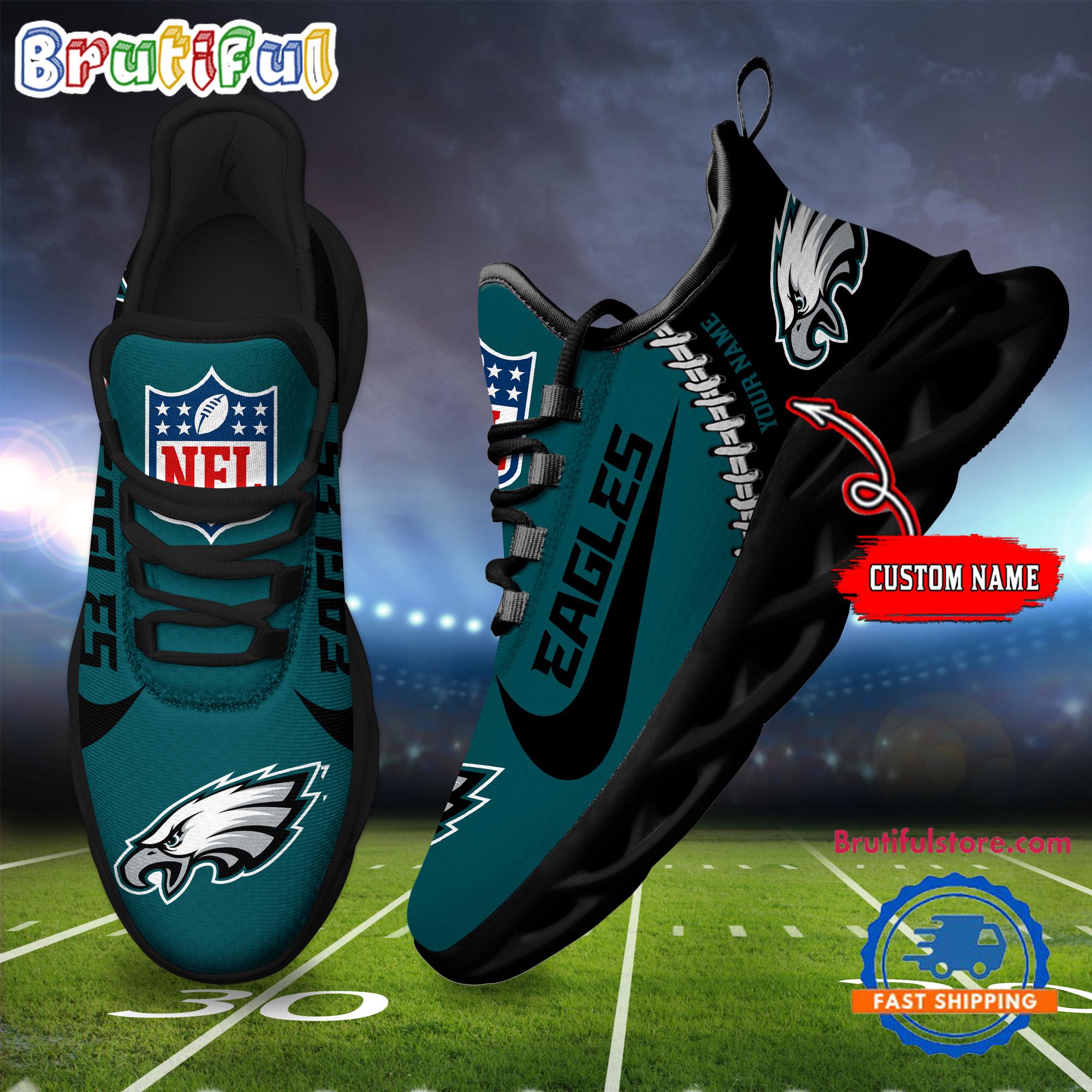 Ideafootwear Philadelphia Eagles Max Soul Shoes Sneakers For Men And Women