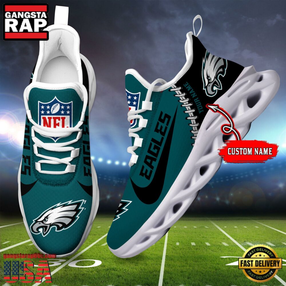 Ideafootwear Philadelphia Eagles Max Soul Shoes Sneakers For Men And Women