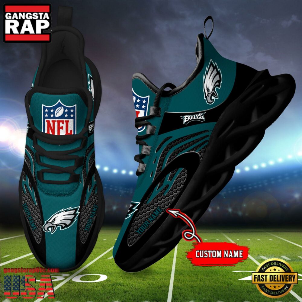 Ideafootwear Philadelphia Eagles Max Soul Shoes Sneakers For Men And Women