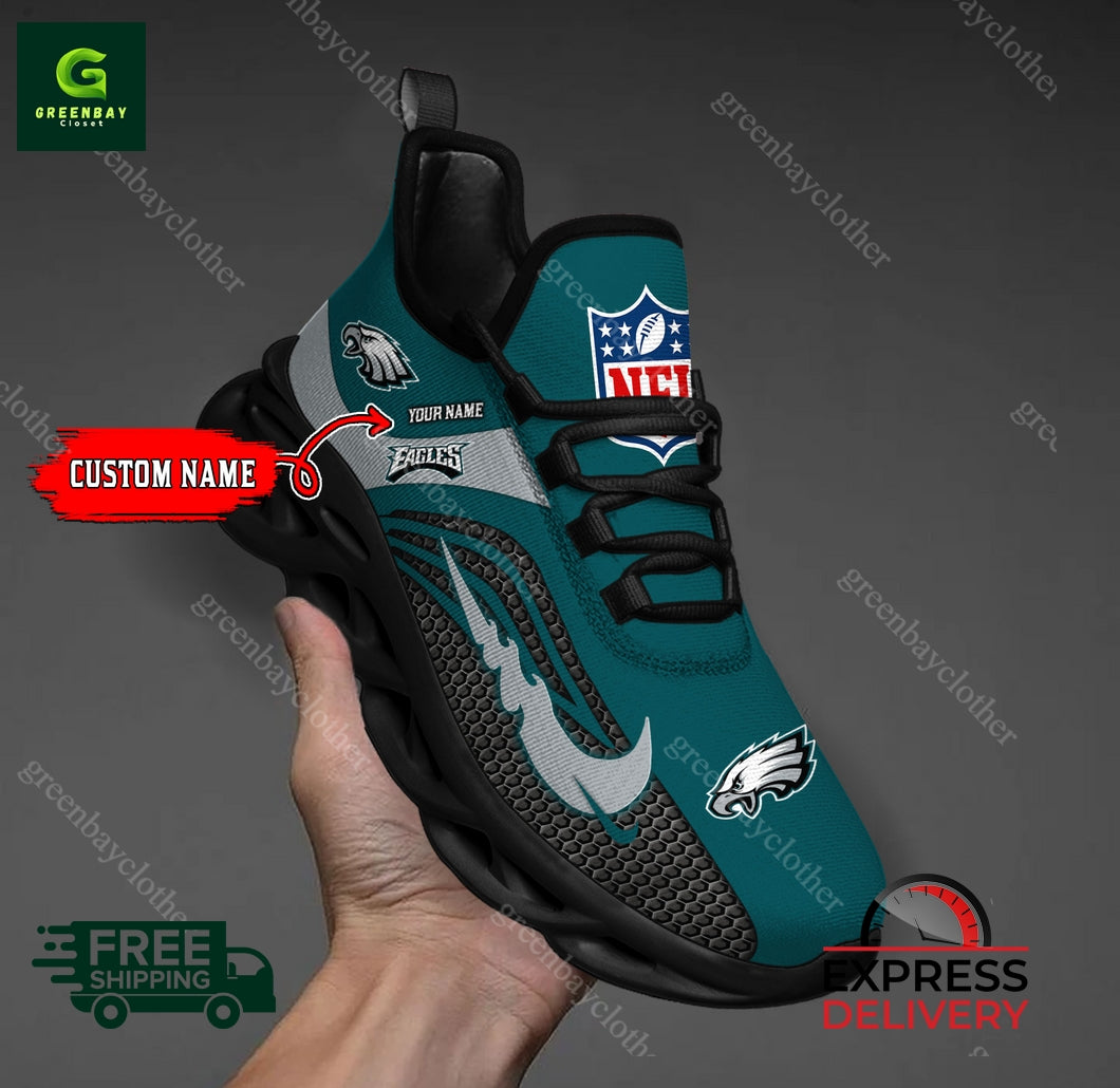 Ideafootwear Philadelphia Eagles Max Soul Shoes Sneakers For Men And Women
