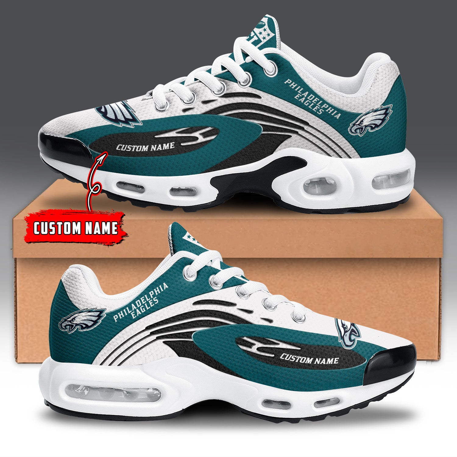 Ideafootwear Philadelphia Eagles TN Shoes Sneakers For Men And Women