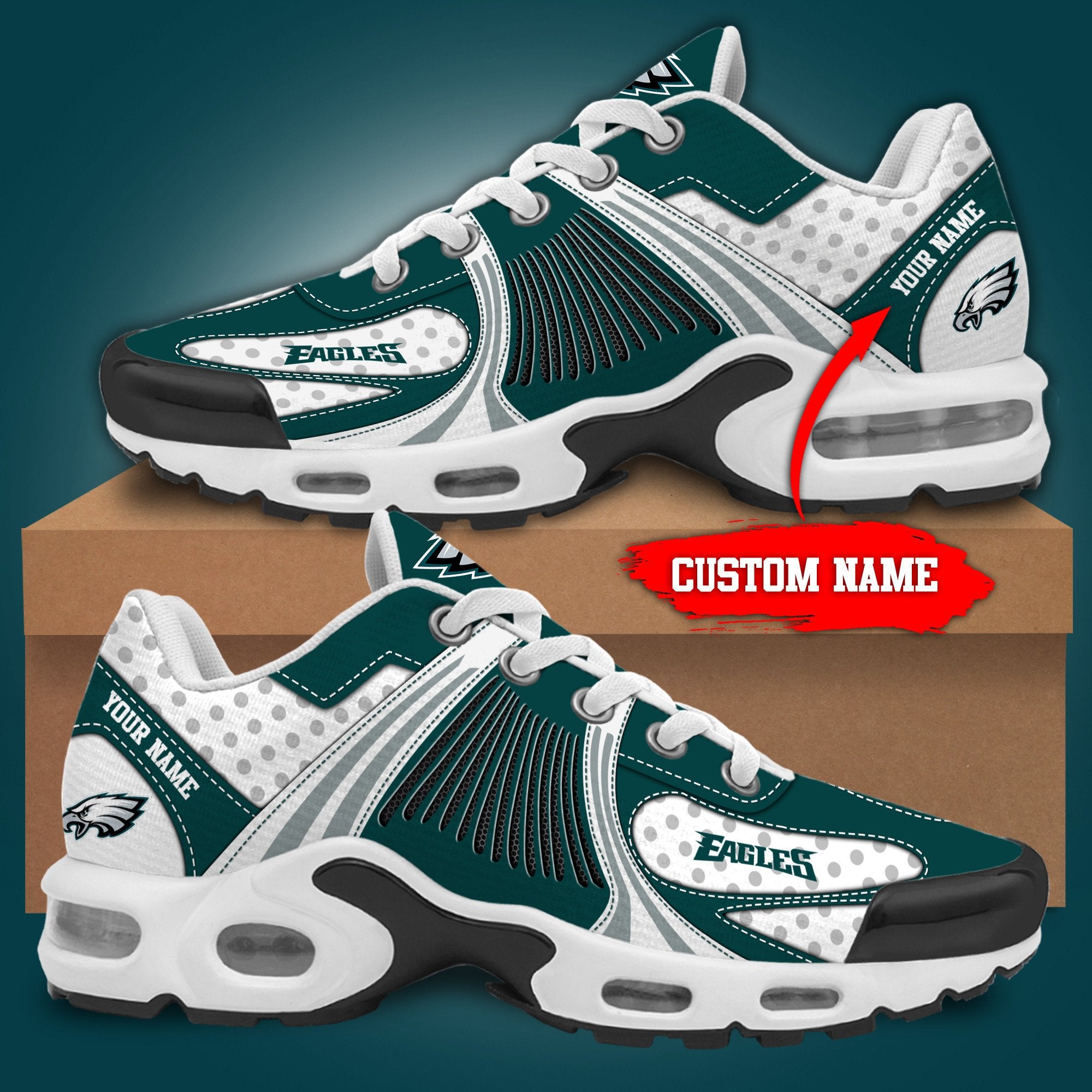 Ideafootwear Philadelphia Eagles TN Shoes Sneakers For Men And Women