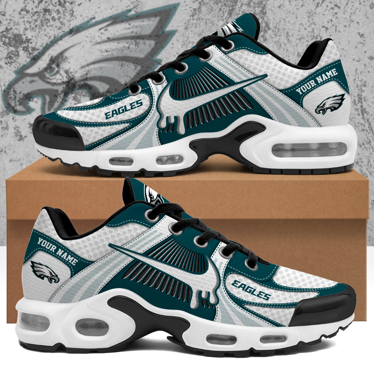 Ideafootwear Philadelphia Eagles TN Shoes Sneakers For Men And Women