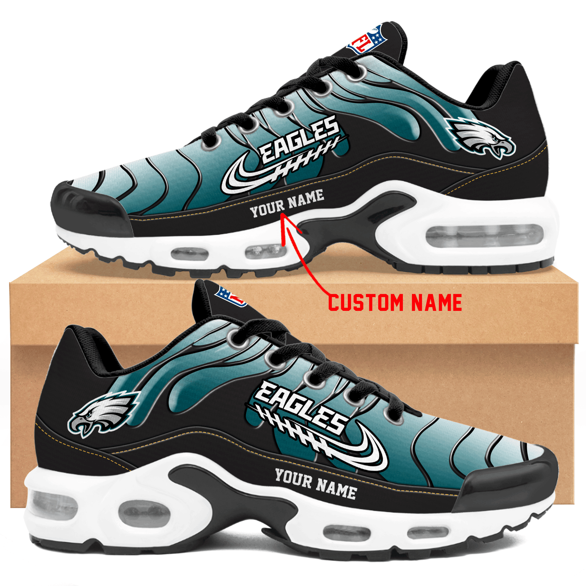 Ideafootwear Philadelphia Eagles TN Shoes Sneakers For Men And Women