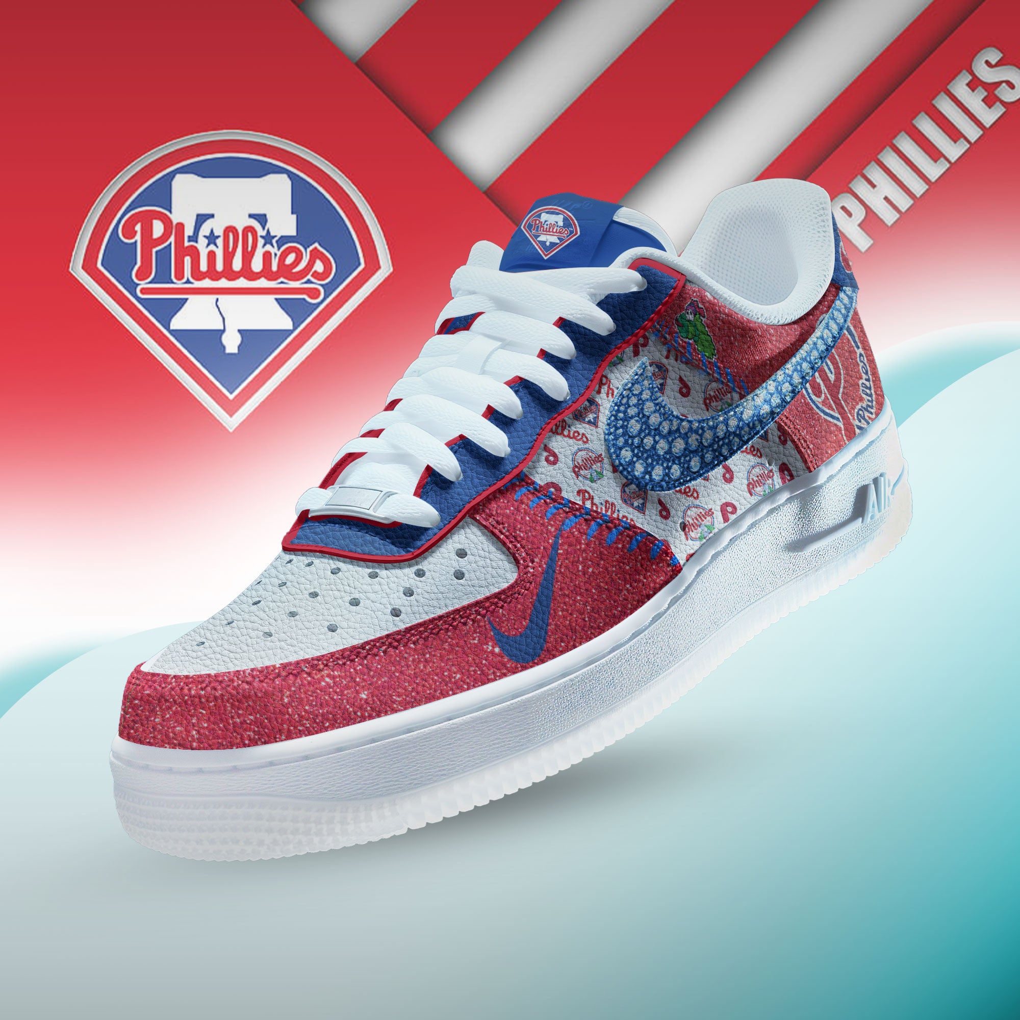 Ideafootwear Philadelphia Phillies Air Low-Top Sneakers Shoes For Men And Women 2