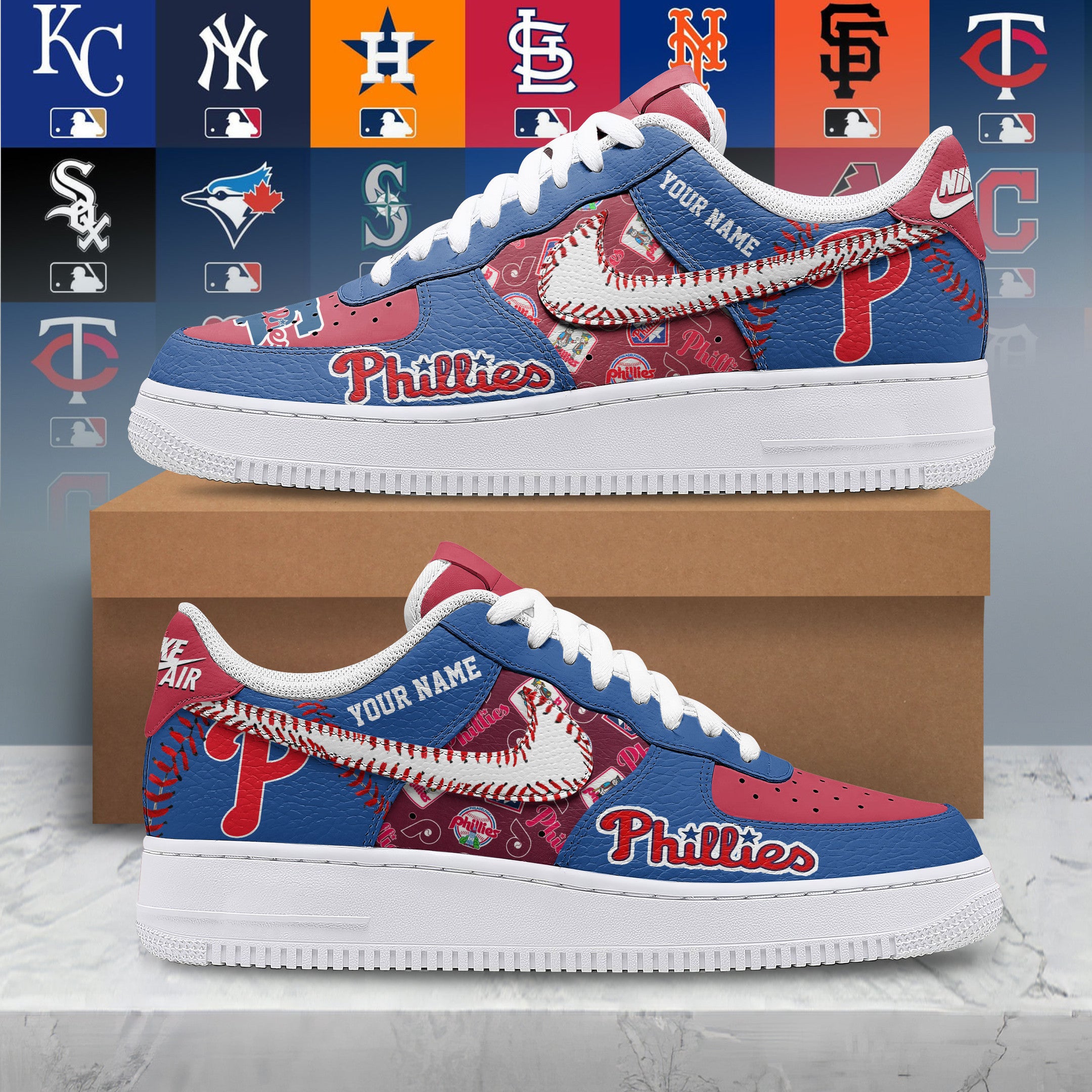 Ideafootwear Philadelphia Phillies Air Low-Top Sneakers Shoes For Men And Women 2