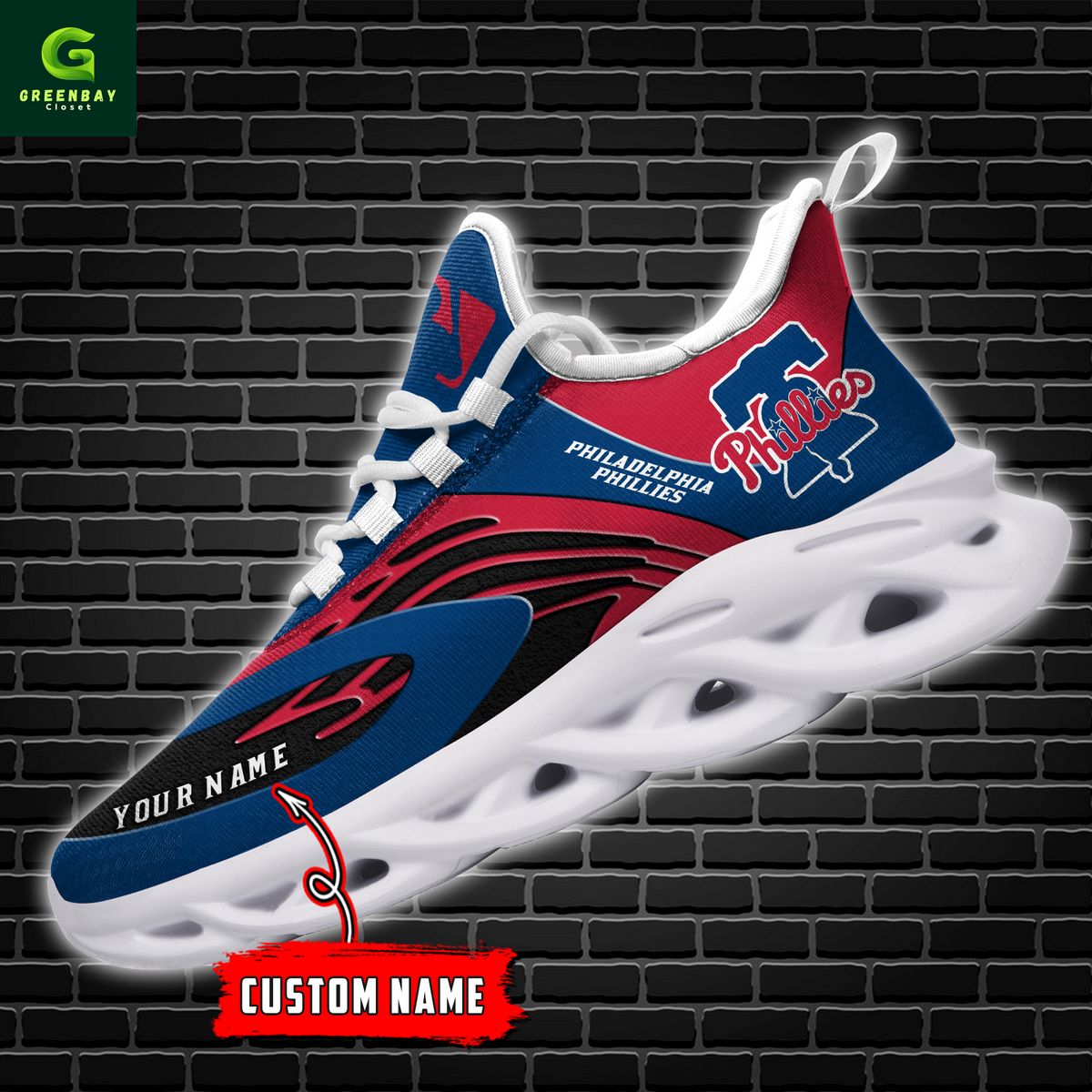 Ideafootwear Philadelphia Phillies Max Soul Shoes Sneakers For Men And Women