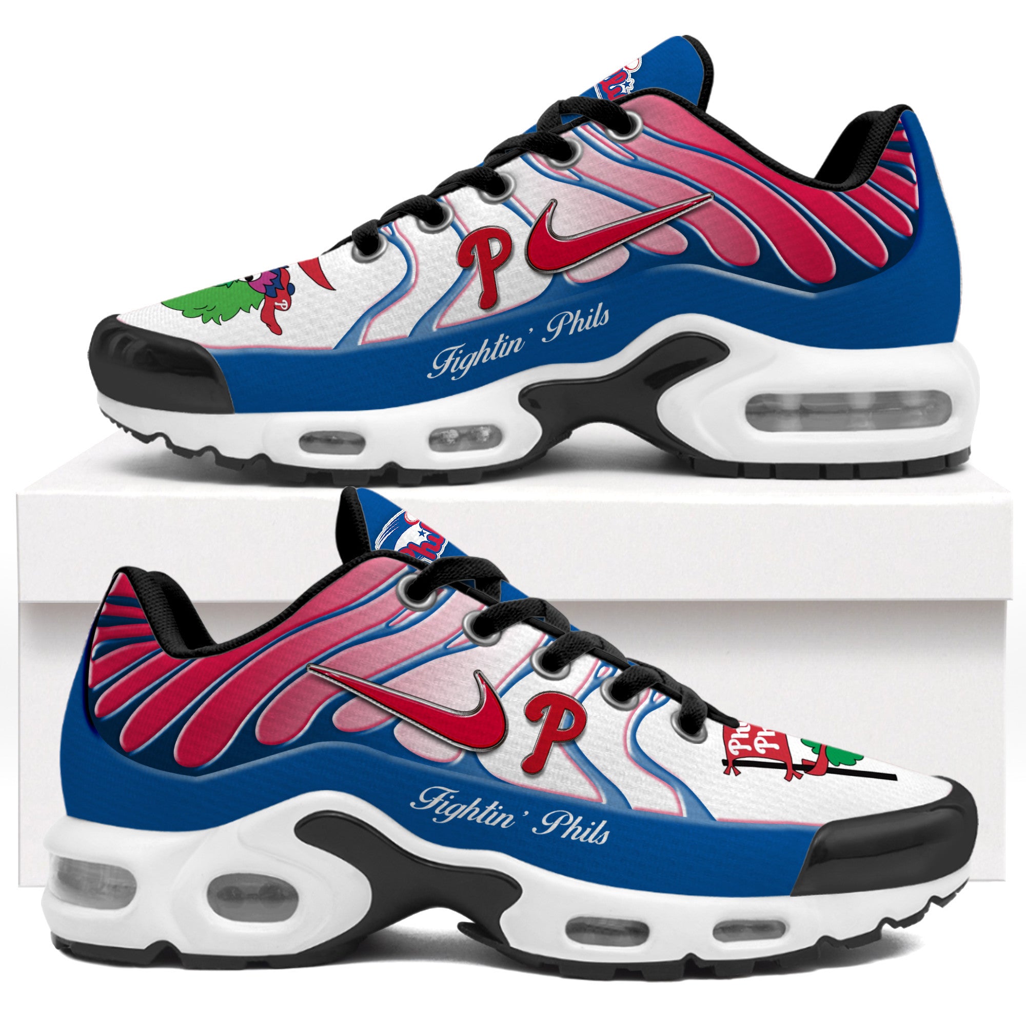 Ideafootwear Philadelphia Phillies TN Shoes Sneakers For Men And Women