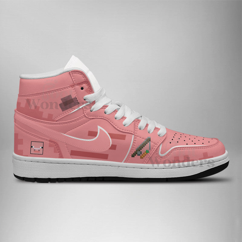 Ideafootwear Pig AJ1 High Sneakers Shoes For Men And Women