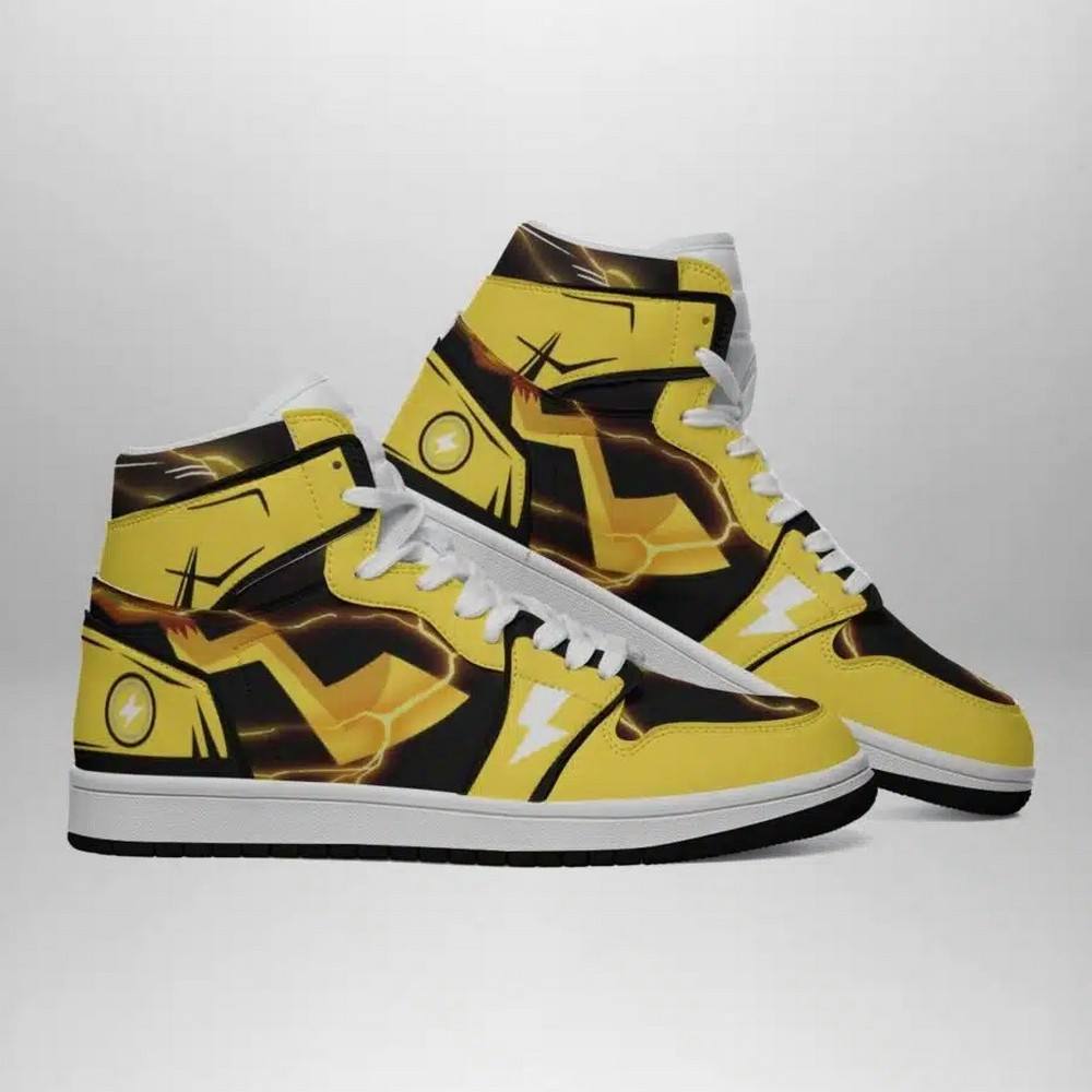 Ideafootwear Pikachu V2 Pokemon AJ1 High Sneakers Shoes For Men And Women