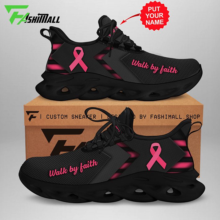 Ideafootwear Pink Ribbon Walk Max Soul Shoes Sneakers For Men And Women