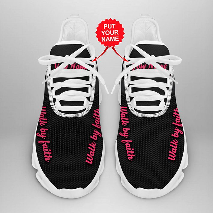 Ideafootwear Pink Ribbon Walk Max Soul Shoes Sneakers For Men And Women