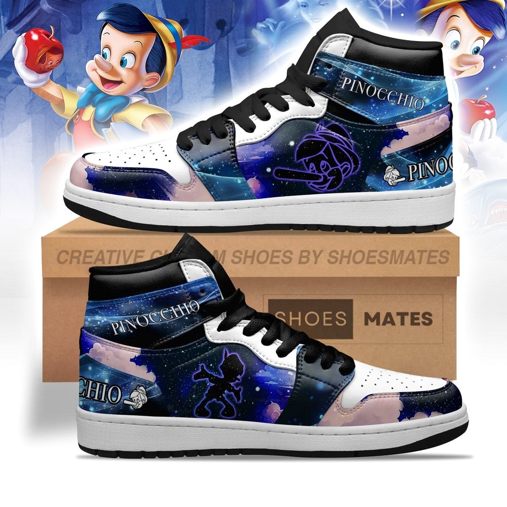 Ideafootwear Pinocchio AJ1 High Sneakers Shoes For Men And Women