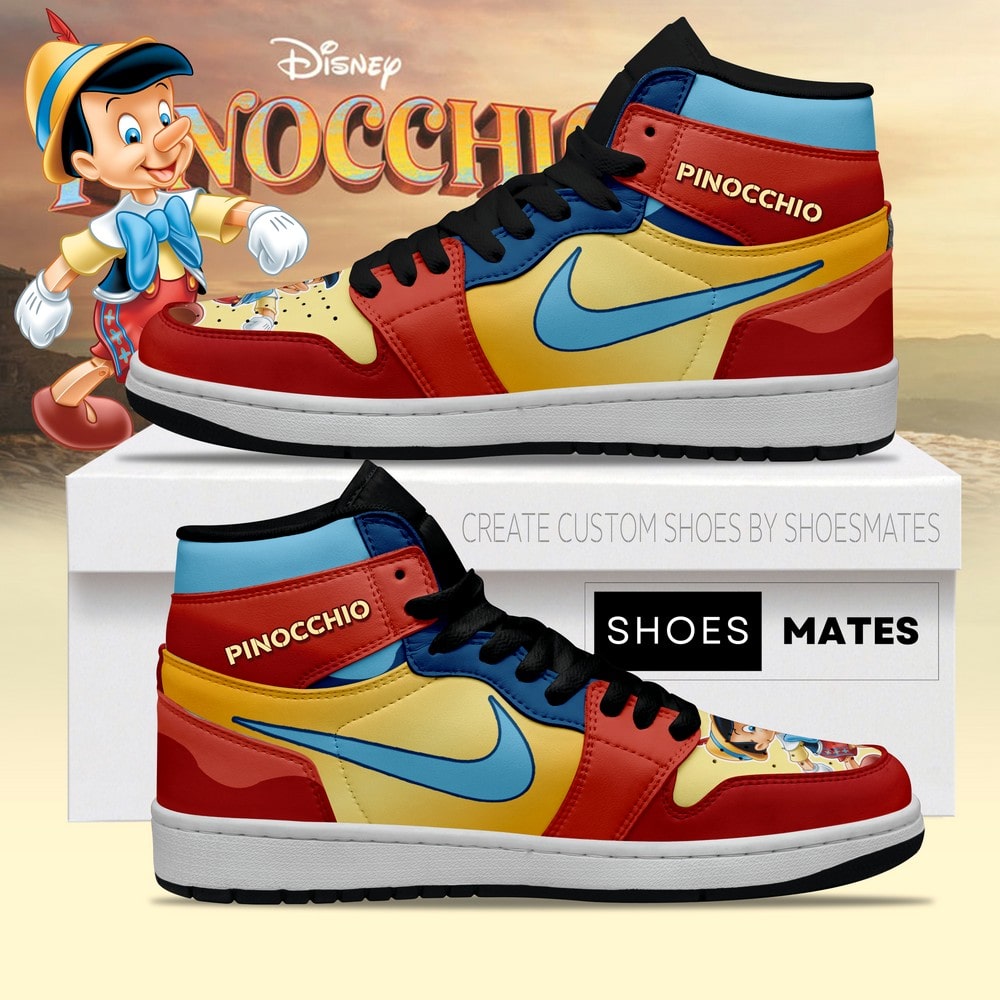 Ideafootwear Pinocchio AJ1 High Sneakers Shoes For Men And Women