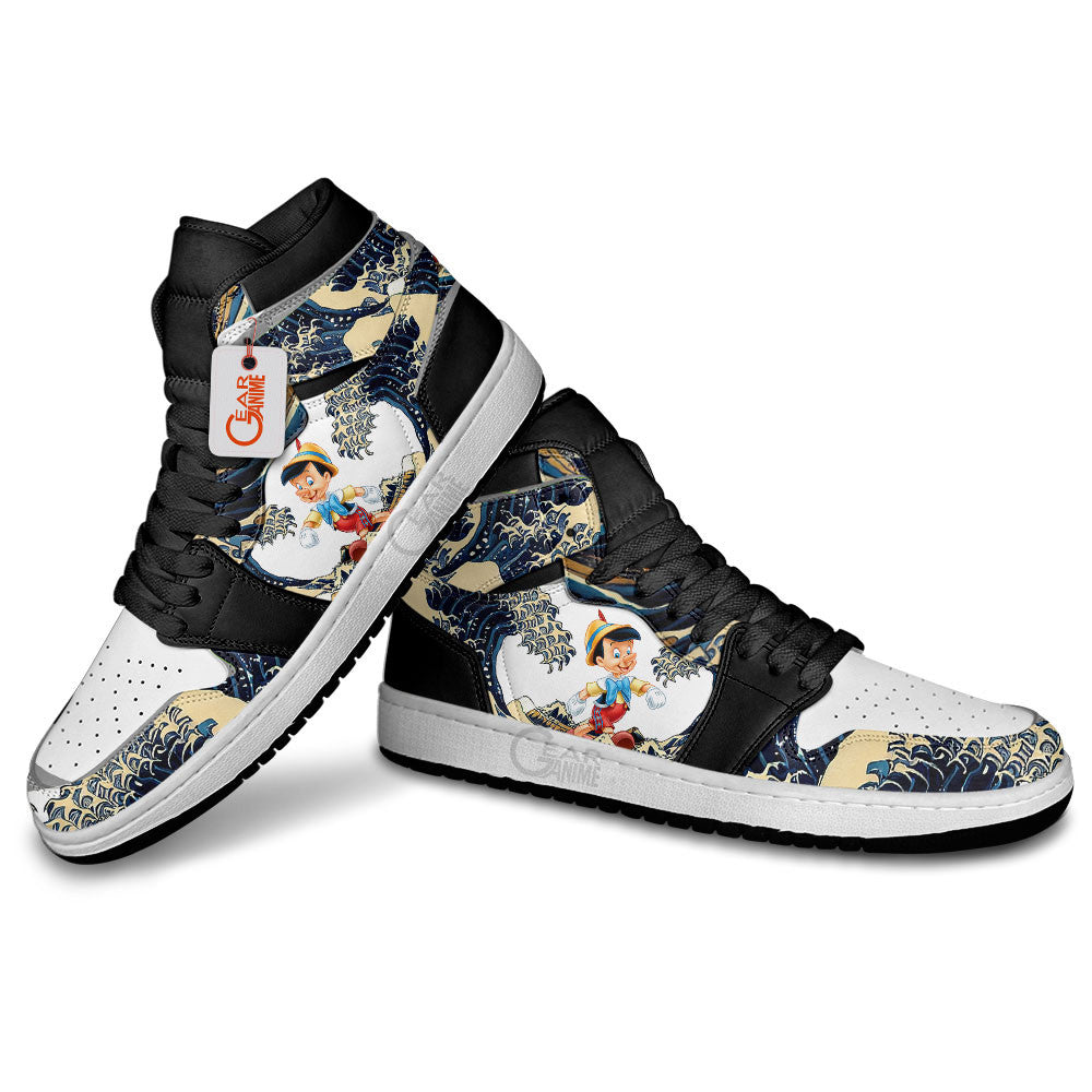 Ideafootwear Pinocchio AJ1 High Sneakers Shoes For Men And Women