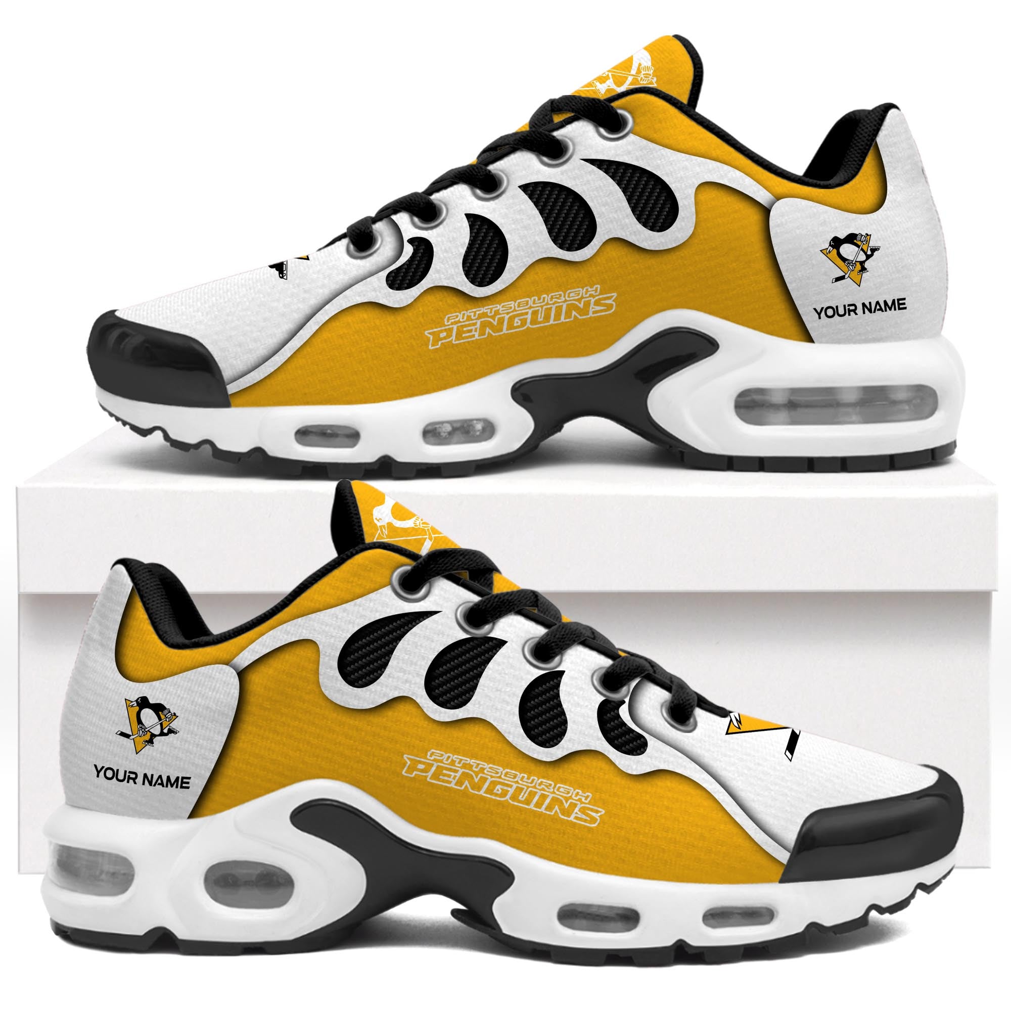 Ideafootwear Pittsburgh Penguins TN Shoes Sneakers For Men And Women