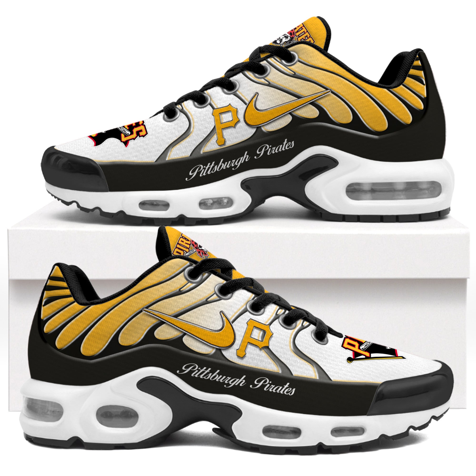 Ideafootwear Pittsburgh Pirates TN Shoes Sneakers For Men And Women