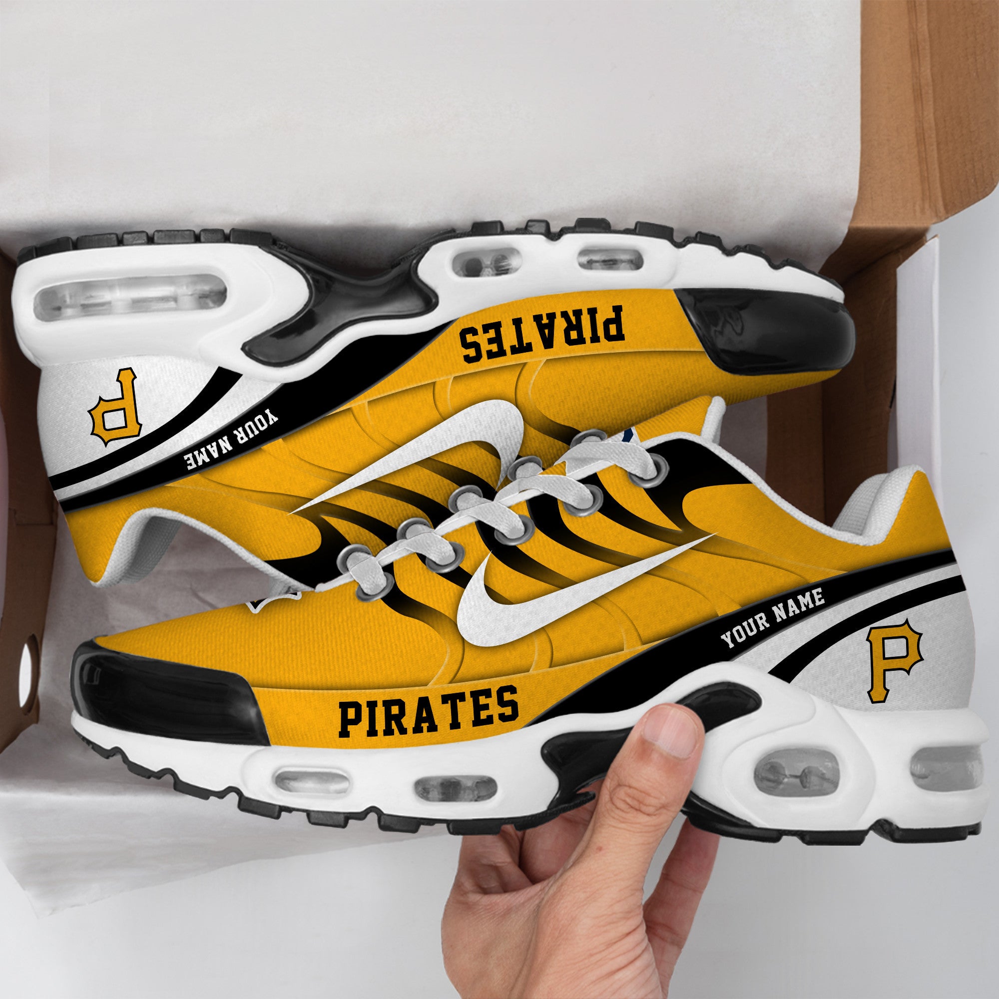 Ideafootwear Pittsburgh Pirates TN Shoes Sneakers For Men And Women