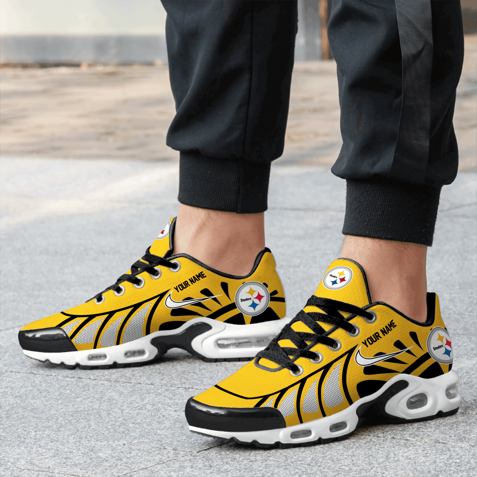 Ideafootwear Pittsburgh Steelers TN Shoes Sneakers For Men And Women