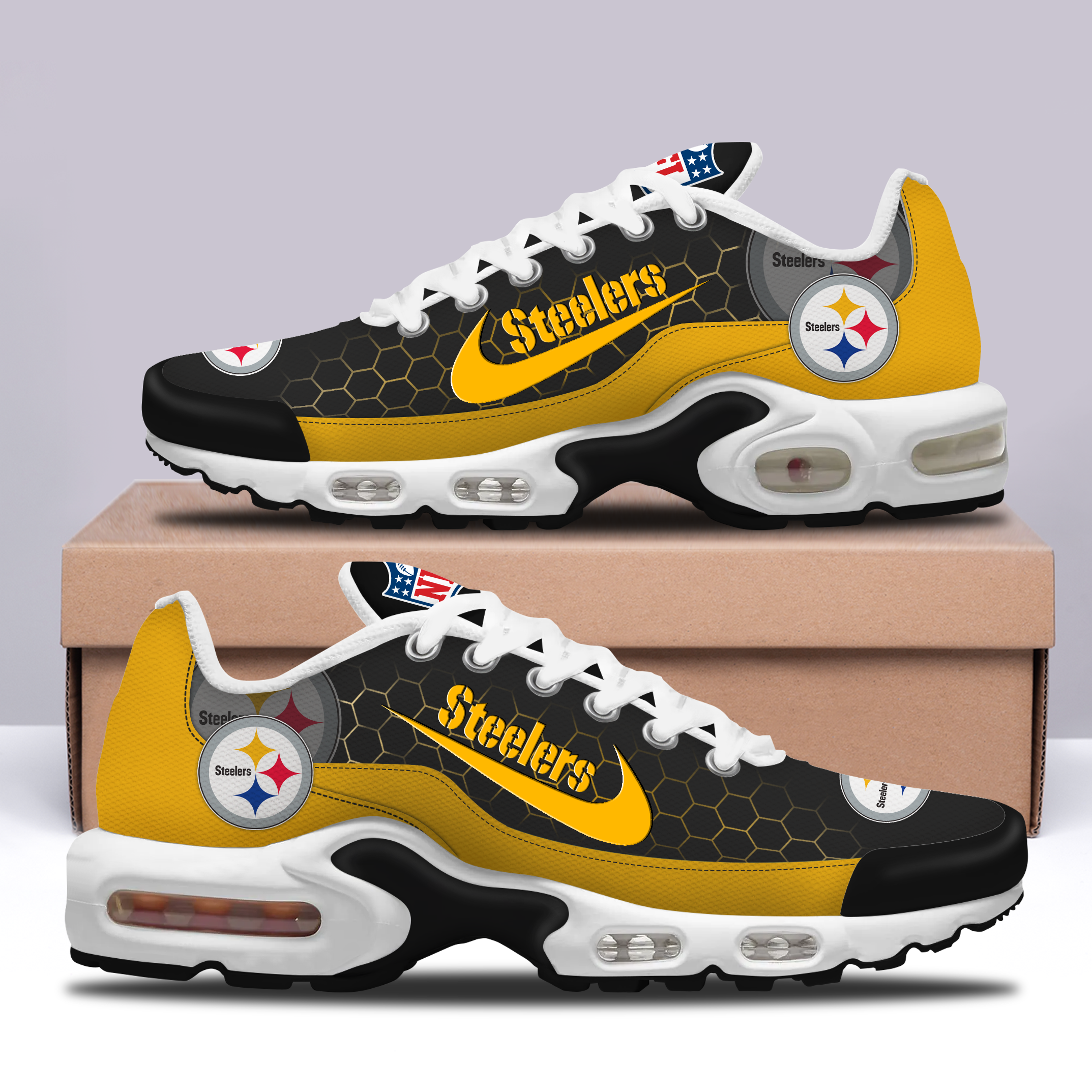 Ideafootwear Pittsburgh Steelers TN Shoes Sneakers For Men And Women