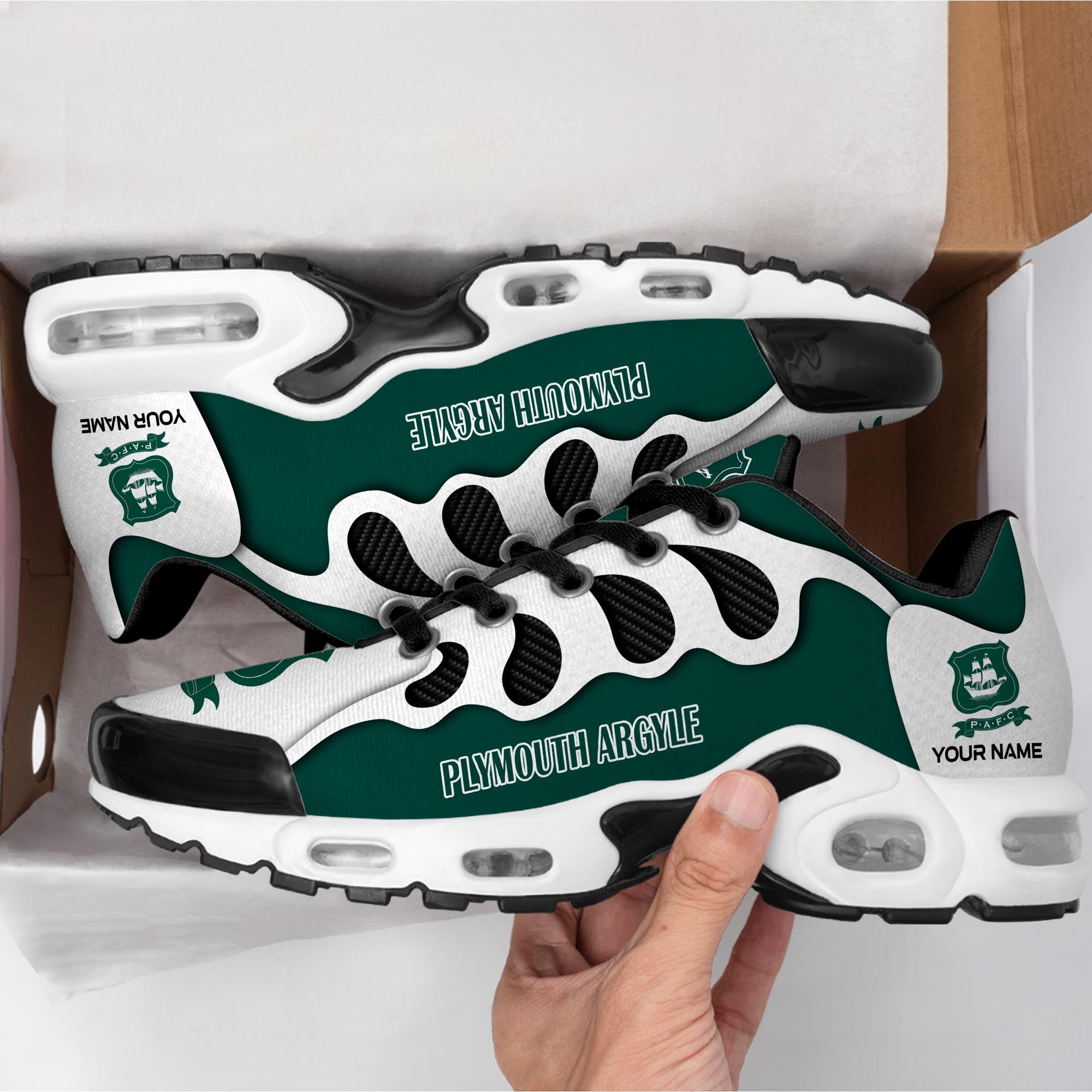 Ideafootwear Plymouth Argyle F.C TN Shoes Sneakers For Men And Women