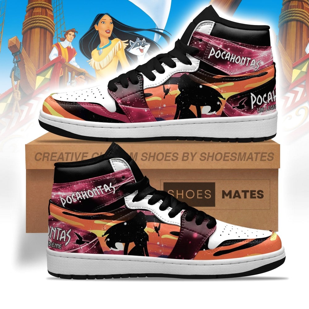 Ideafootwear Pocahontas AJ1 High Sneakers Shoes For Men And Women