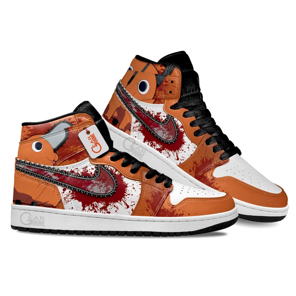 Ideafootwear Pochita AJ1 High Sneakers Shoes For Men And Women