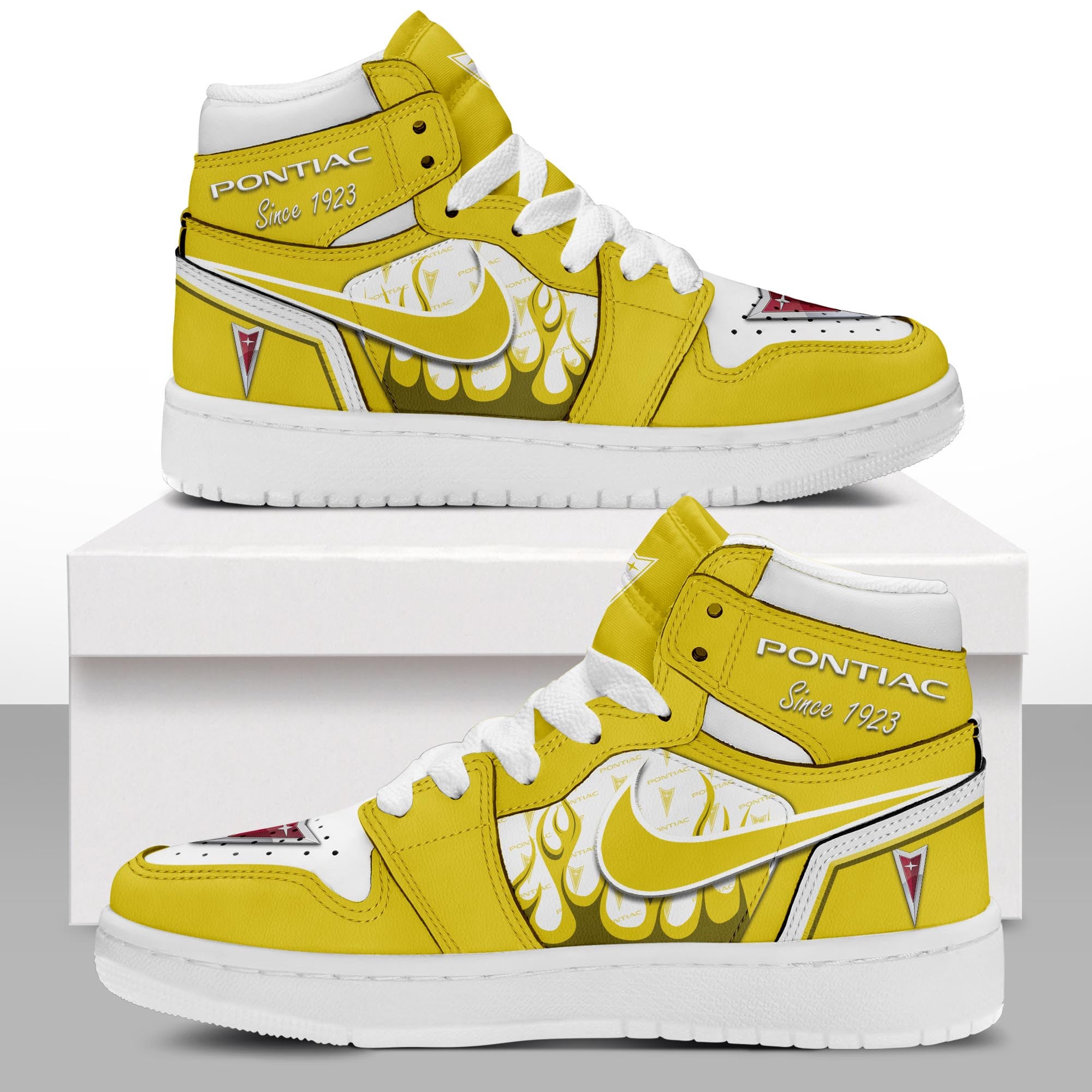 Ideafootwear Pontiac AJ1 High Sneakers Shoes For Men And Women