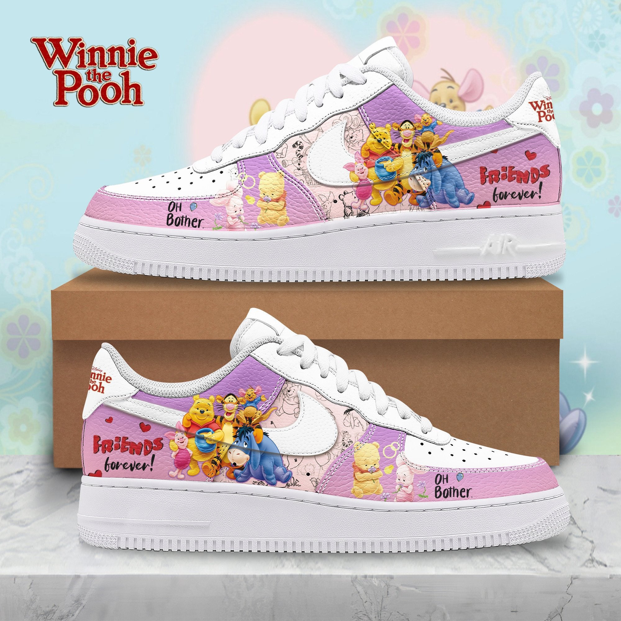Ideafootwear Pooh Air Low-Top Sneakers Shoes For Men And Women 1