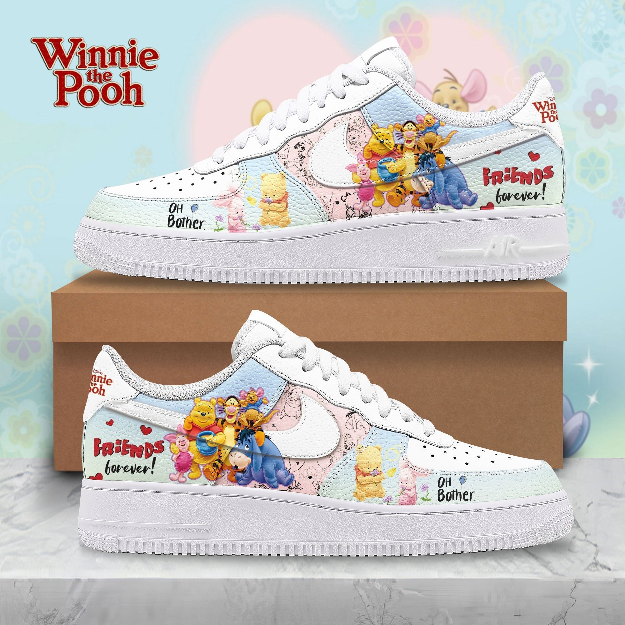 Ideafootwear Pooh Air Low-Top Sneakers Shoes For Men And Women 1