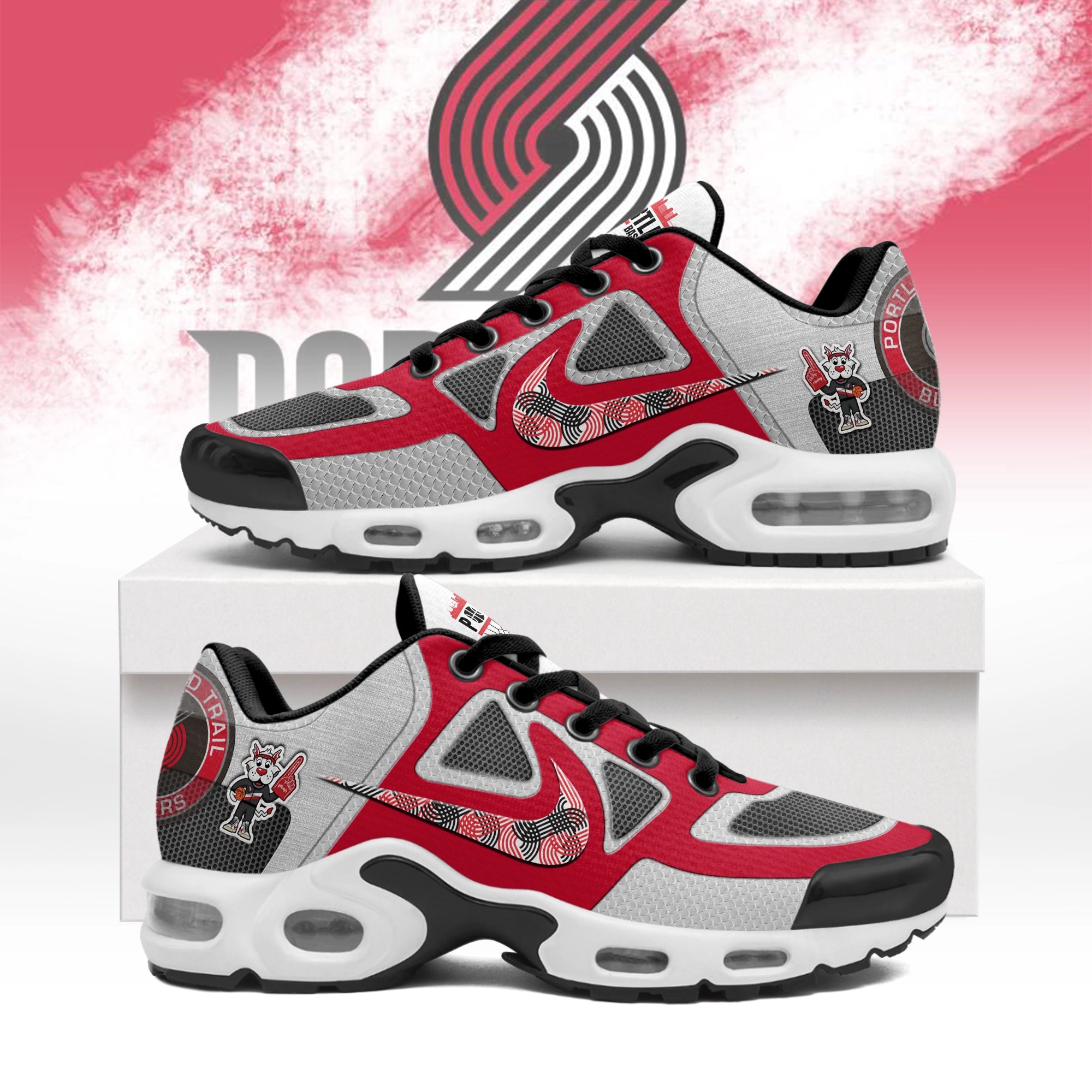 Ideafootwear Portland Trail Blazers TN Shoes Sneakers For Men And Women
