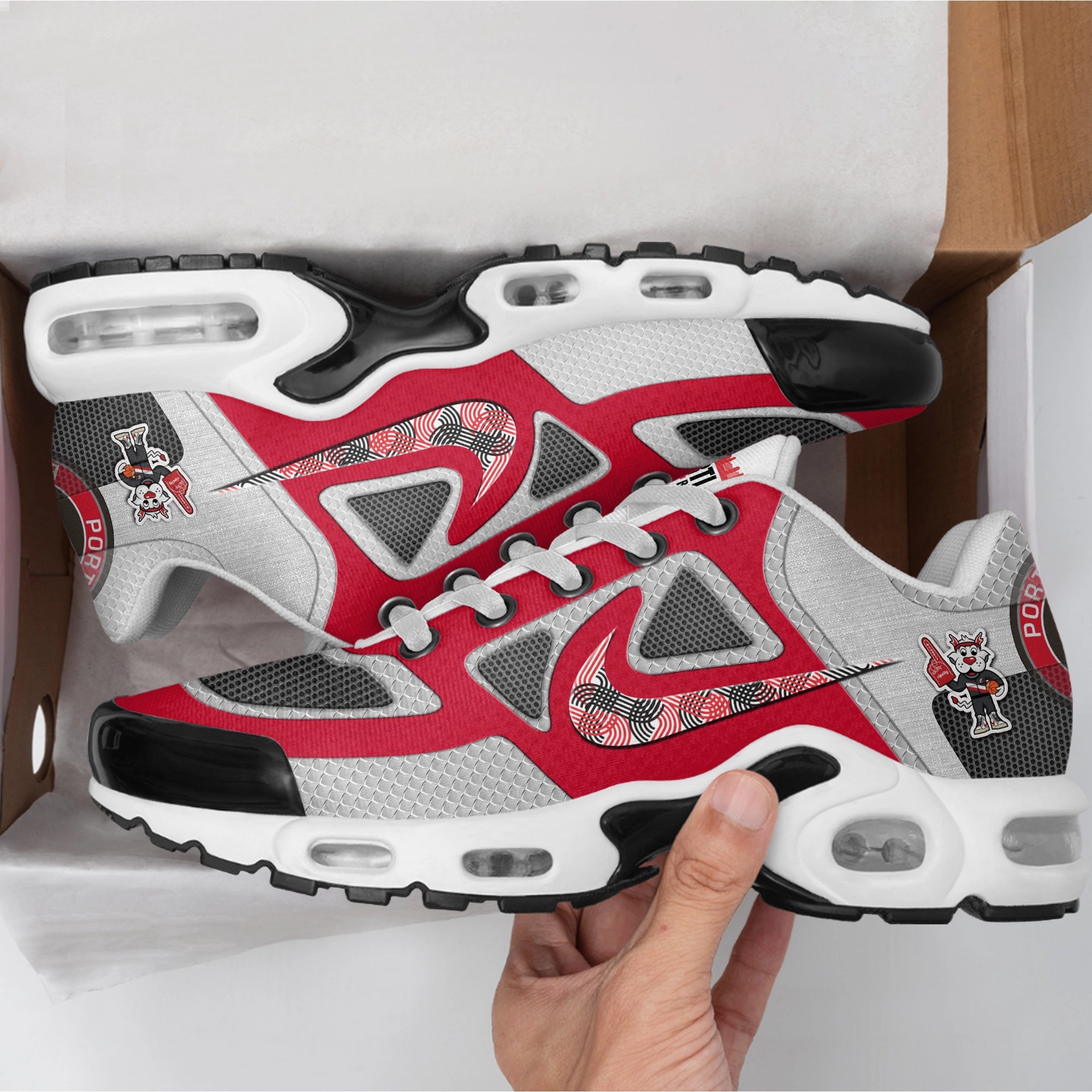 Ideafootwear Portland Trail Blazers TN Shoes Sneakers For Men And Women