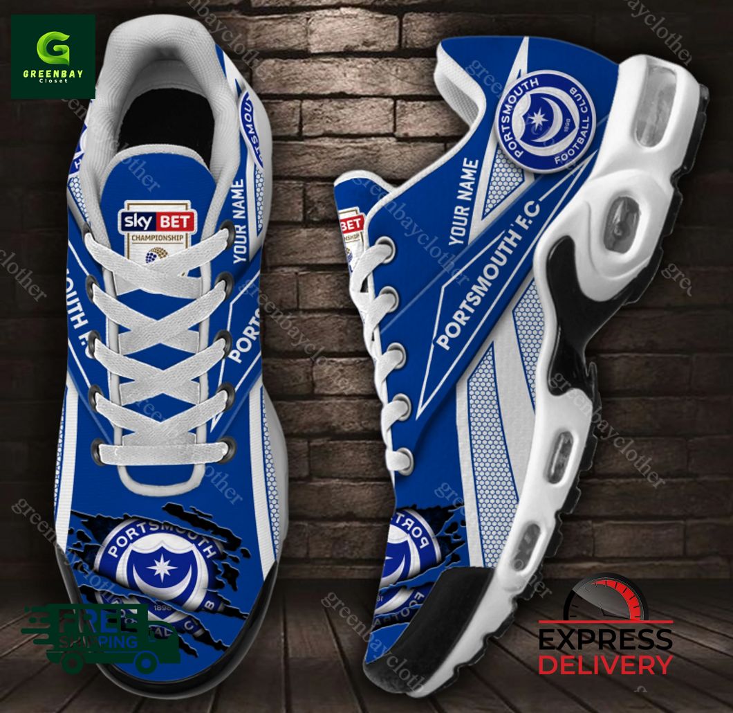 Ideafootwear Portsmouth FC TN Shoes Sneakers For Men And Women