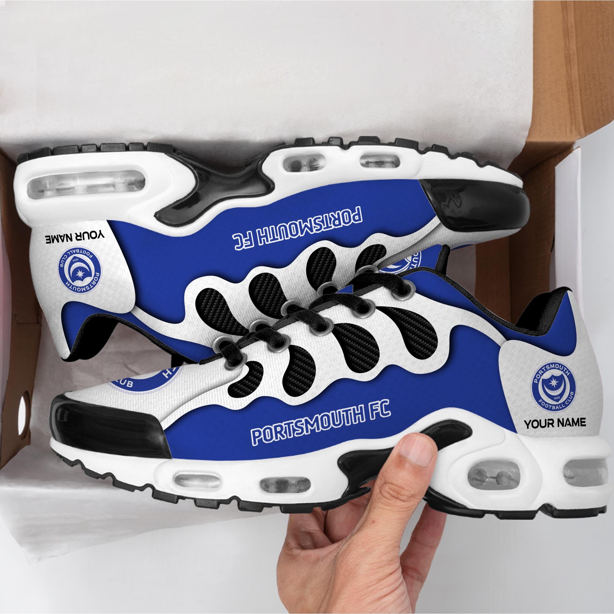 Ideafootwear Portsmouth F.C TN Shoes Sneakers For Men And Women