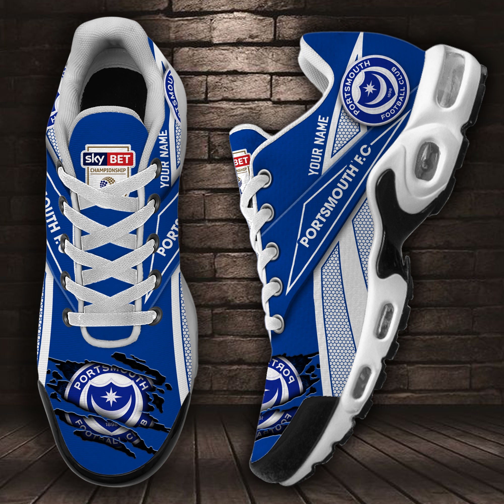Ideafootwear Portsmouth F.C TN Shoes Sneakers For Men And Women