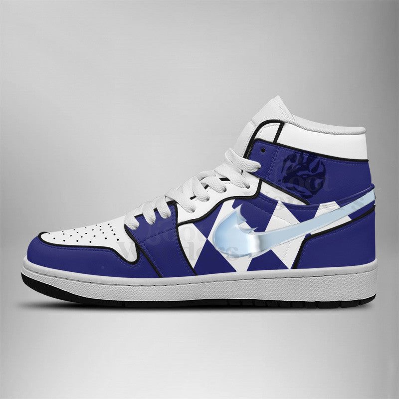 Ideafootwear Power Rangers AJ1 High Sneakers Shoes For Men And Women