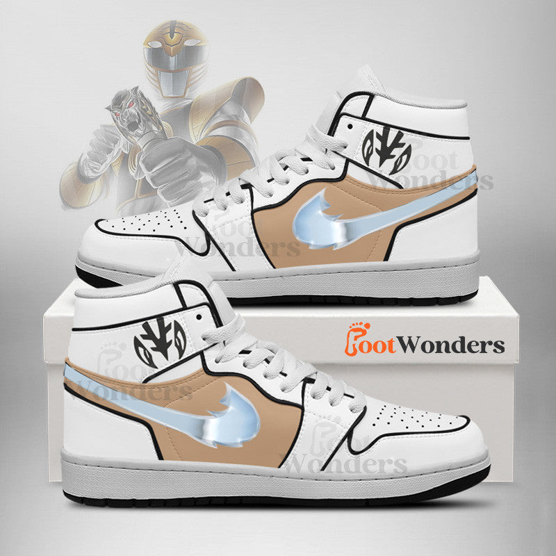 Ideafootwear Power Rangers AJ1 High Sneakers Shoes For Men And Women