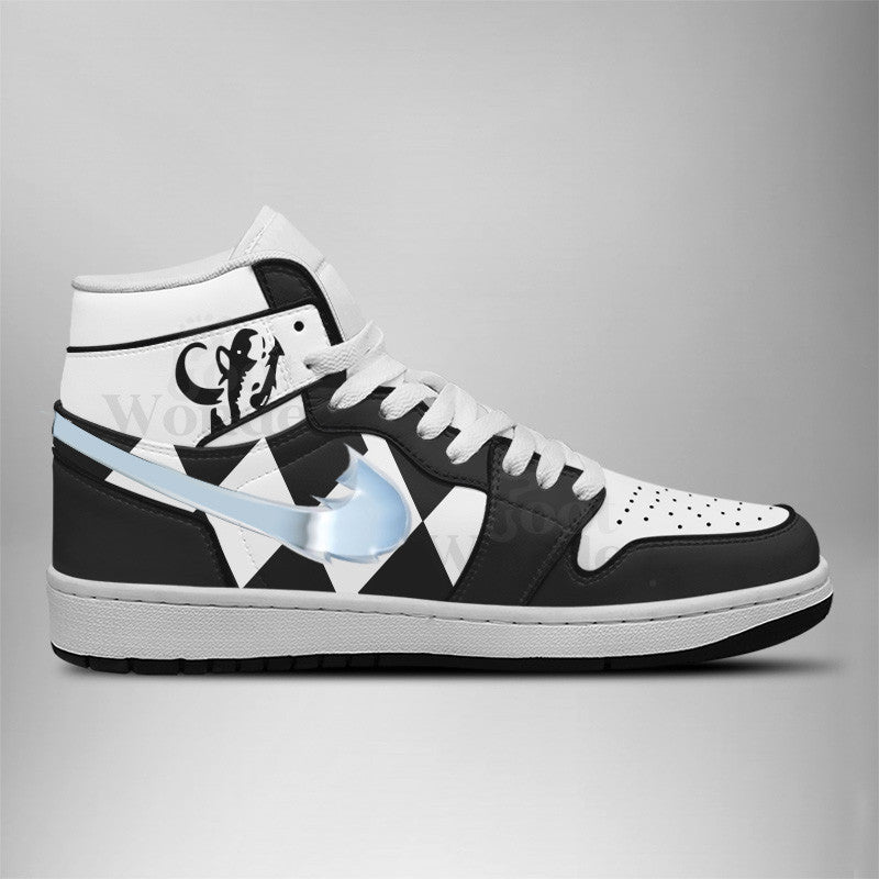 Ideafootwear Power Rangers AJ1 High Sneakers Shoes For Men And Women