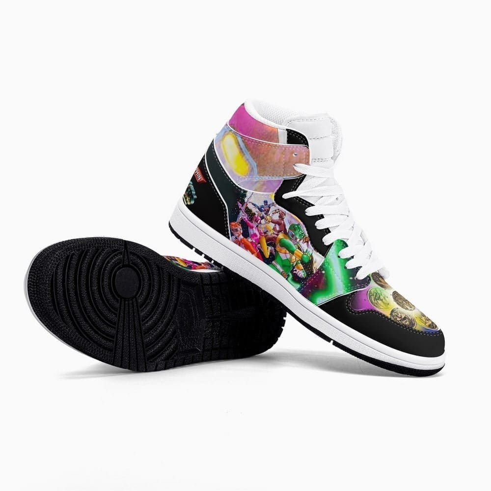 Ideafootwear Power Rangers AJ1 High Sneakers Shoes For Men And Women