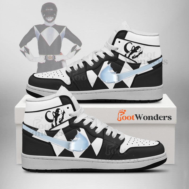 Ideafootwear Power Rangers AJ1 High Sneakers Shoes For Men And Women