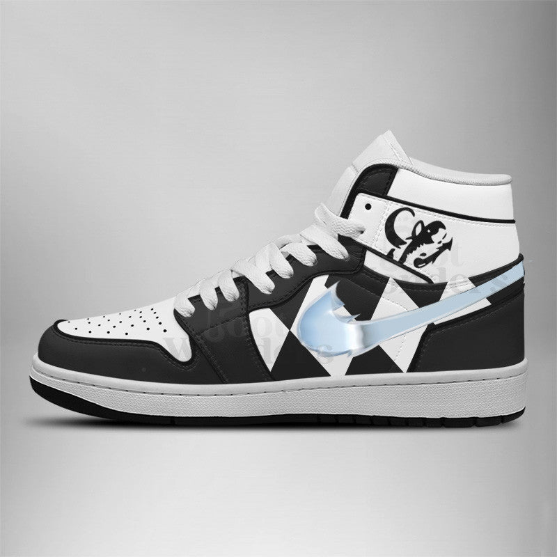 Ideafootwear Power Rangers AJ1 High Sneakers Shoes For Men And Women