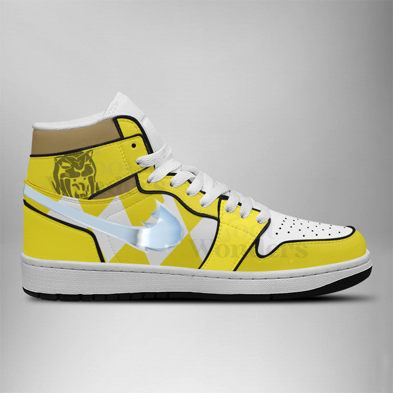Ideafootwear Power Rangers AJ1 High Sneakers Shoes For Men And Women
