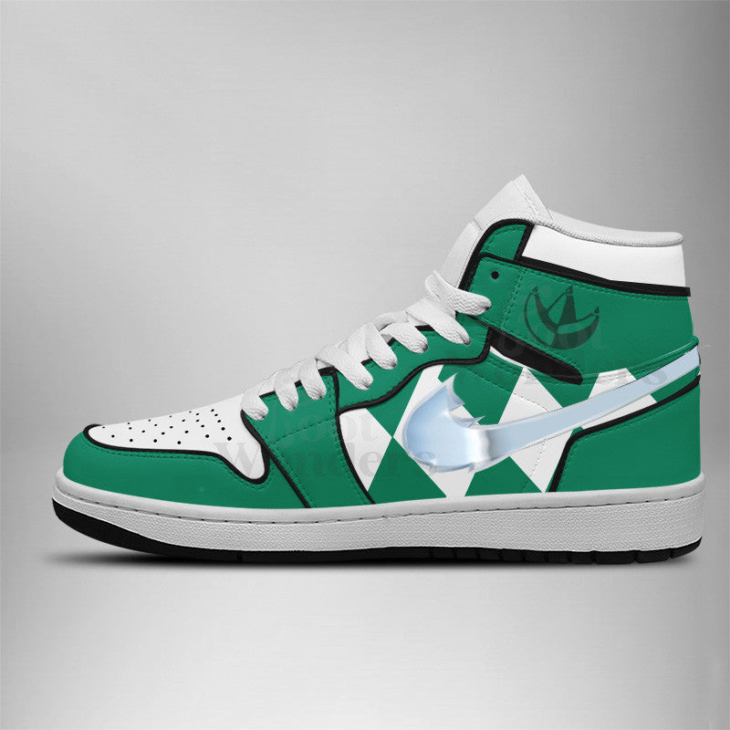 Ideafootwear Power Rangers AJ1 High Sneakers Shoes For Men And Women