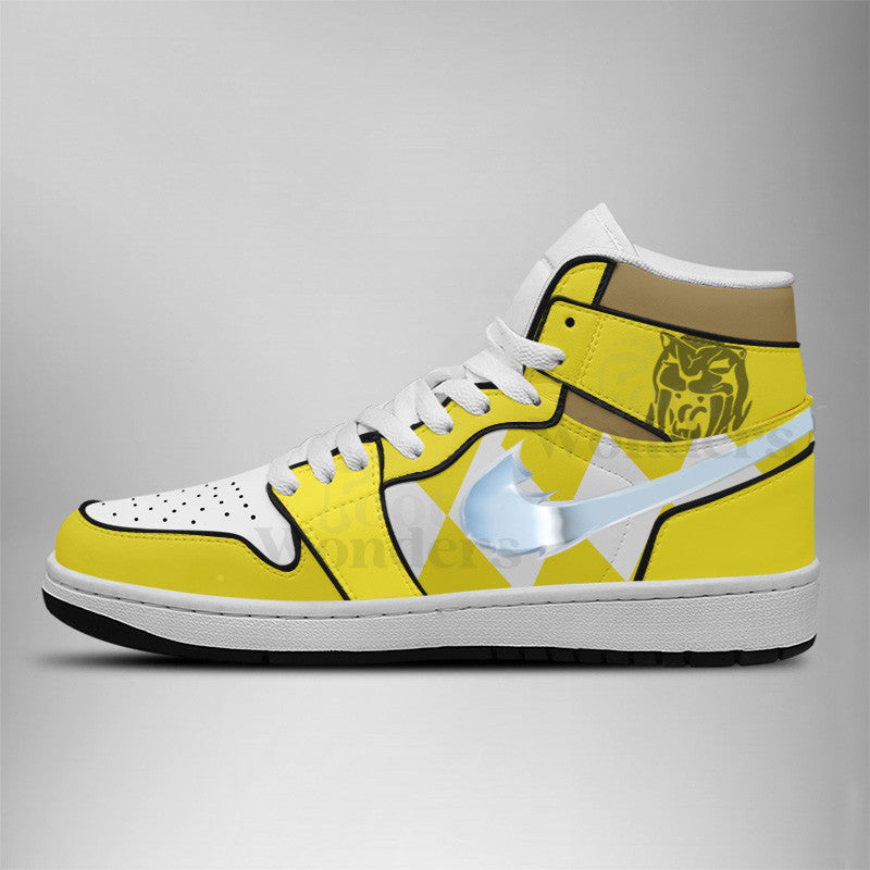 Ideafootwear Power Rangers AJ1 High Sneakers Shoes For Men And Women