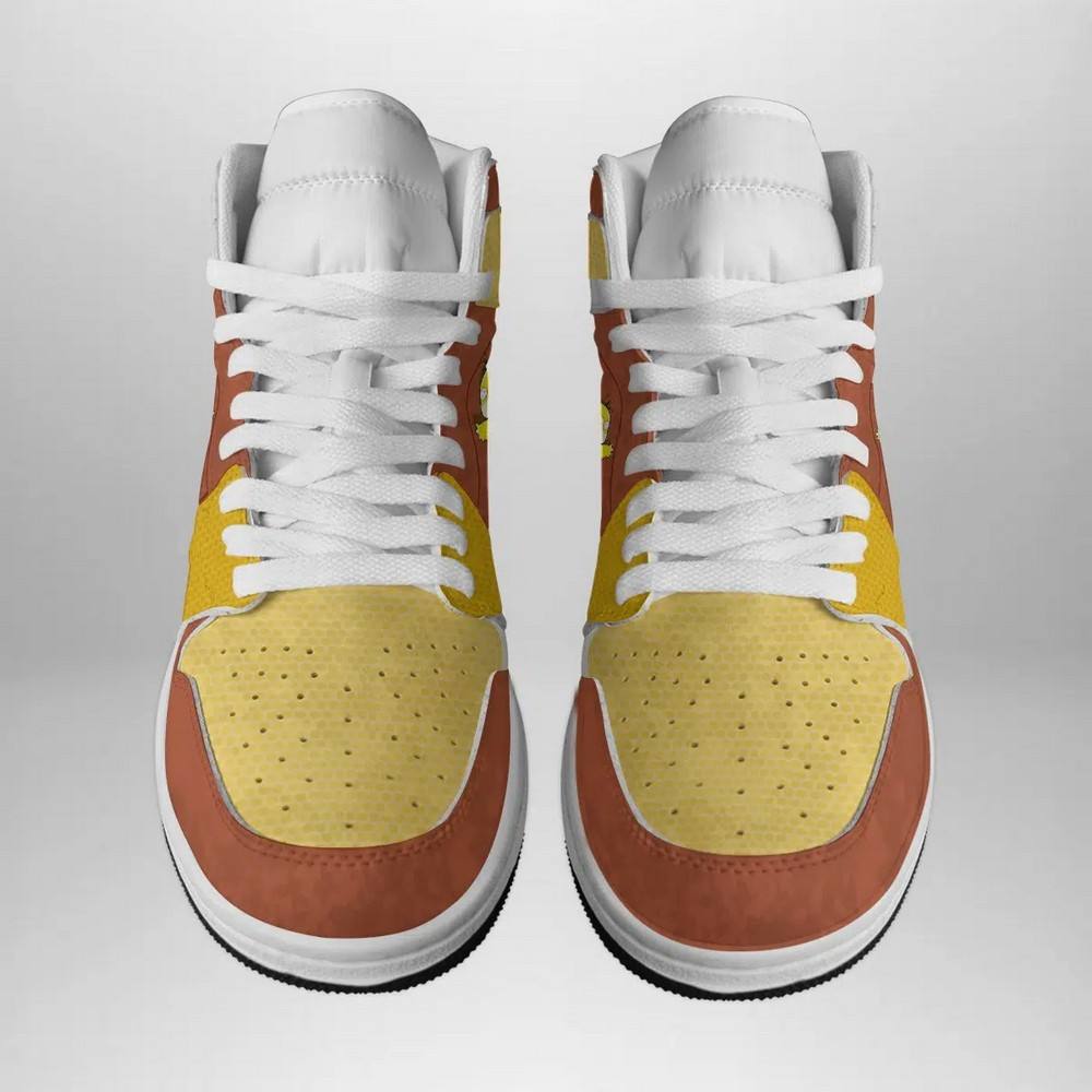 Ideafootwear Psyduck Attack Pokemon AJ1 High Sneakers Shoes For Men And Women