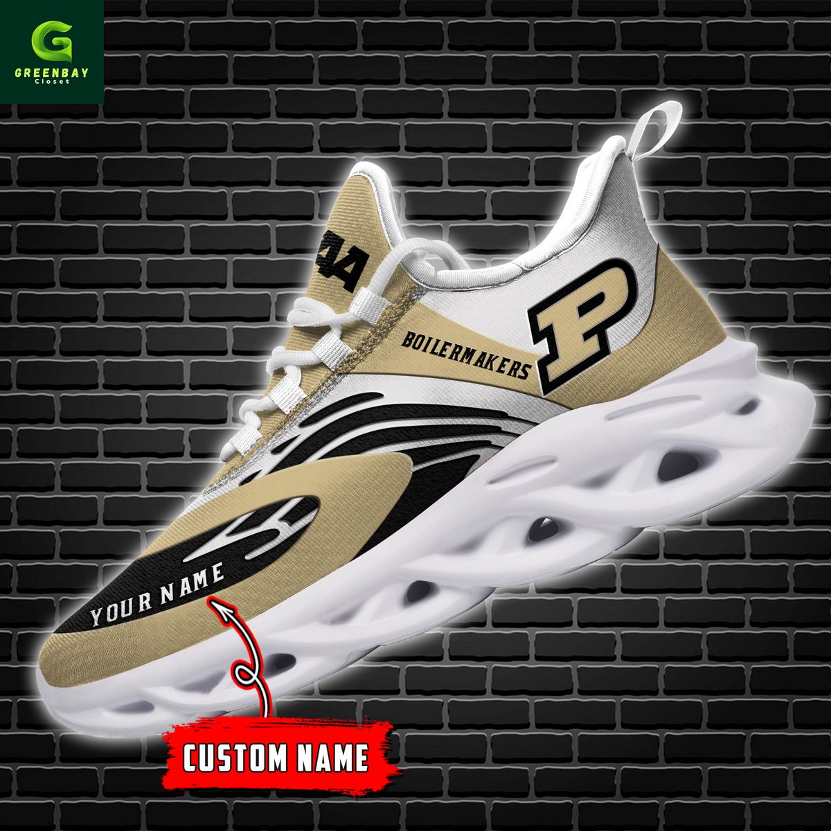 Ideafootwear Purdue Boilermakers Max Soul Shoes Sneakers For Men And Women