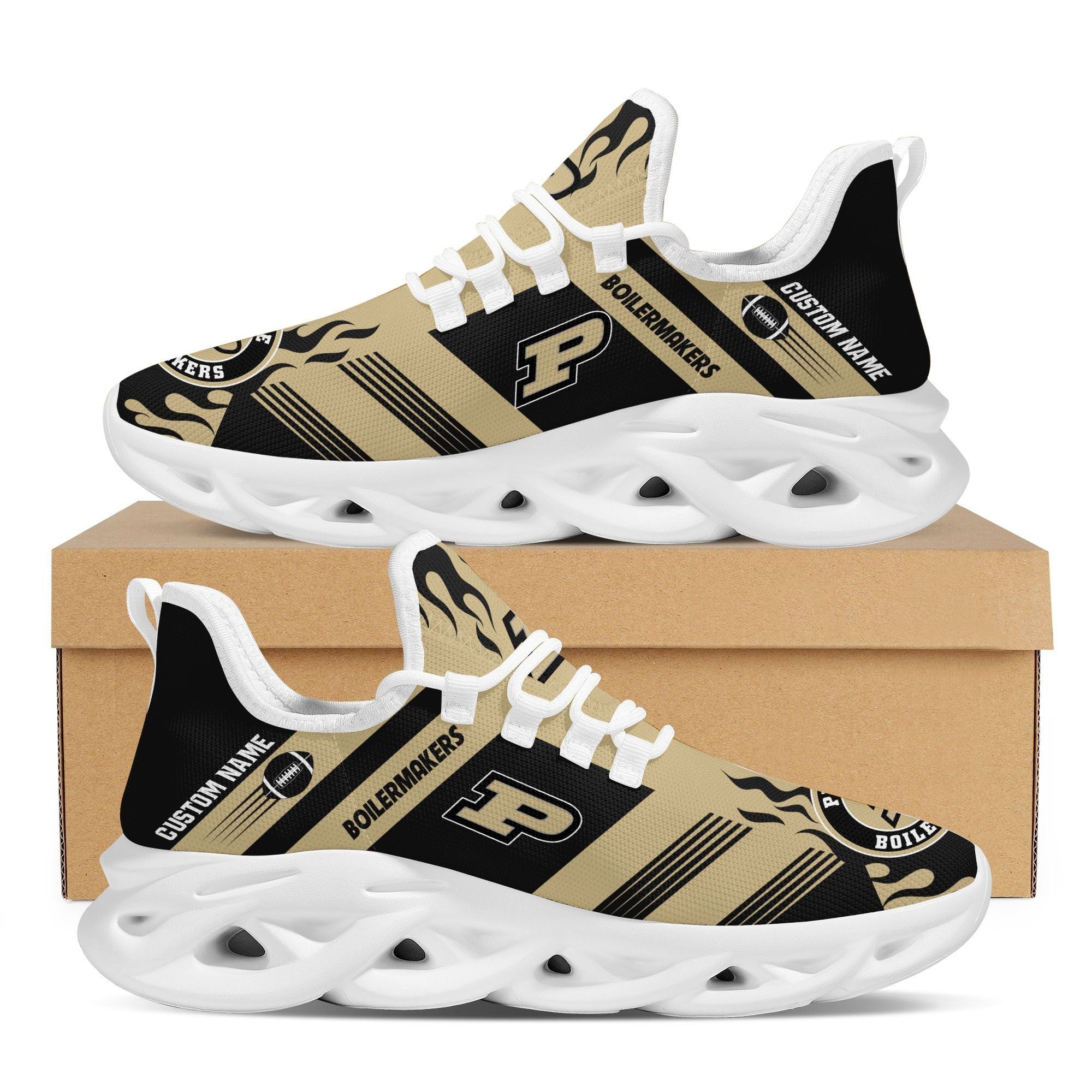 Ideafootwear Purdue Boilermakers Max Soul Shoes Sneakers For Men And Women
