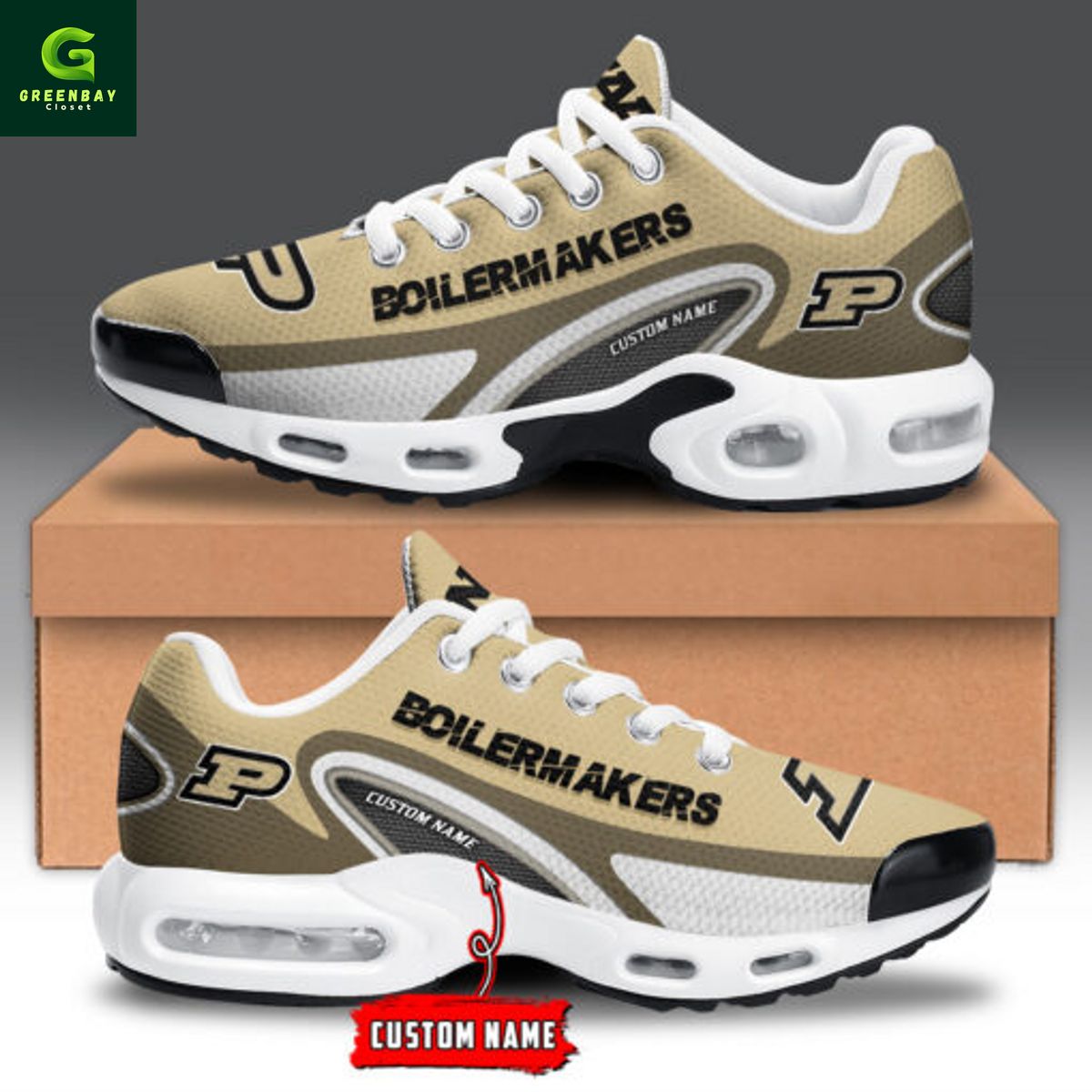 Ideafootwear Purdue Boilermakers TN Shoes Sneakers For Men And Women