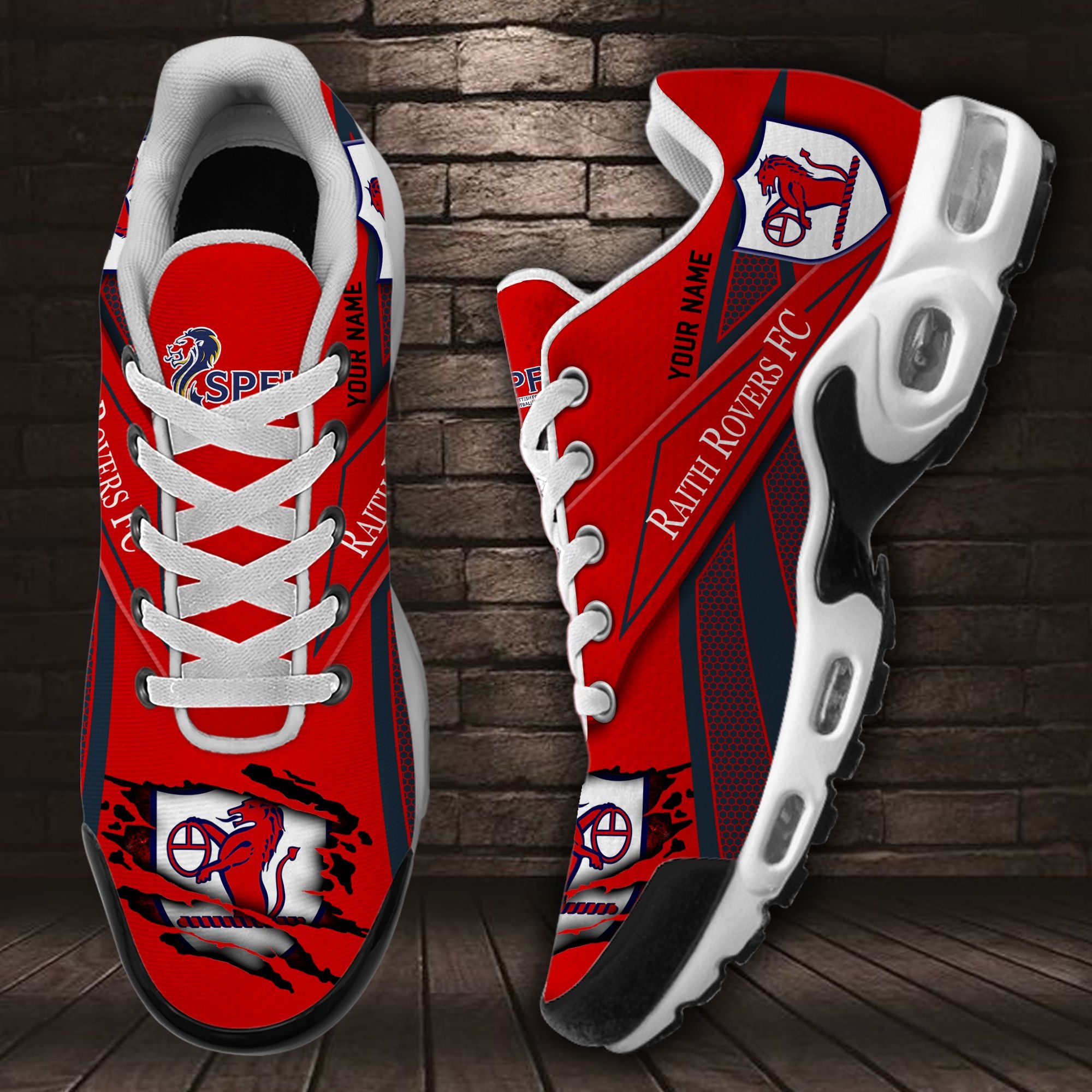 Ideafootwear Raith Rovers F.C. TN Shoes Sneakers For Men And Women