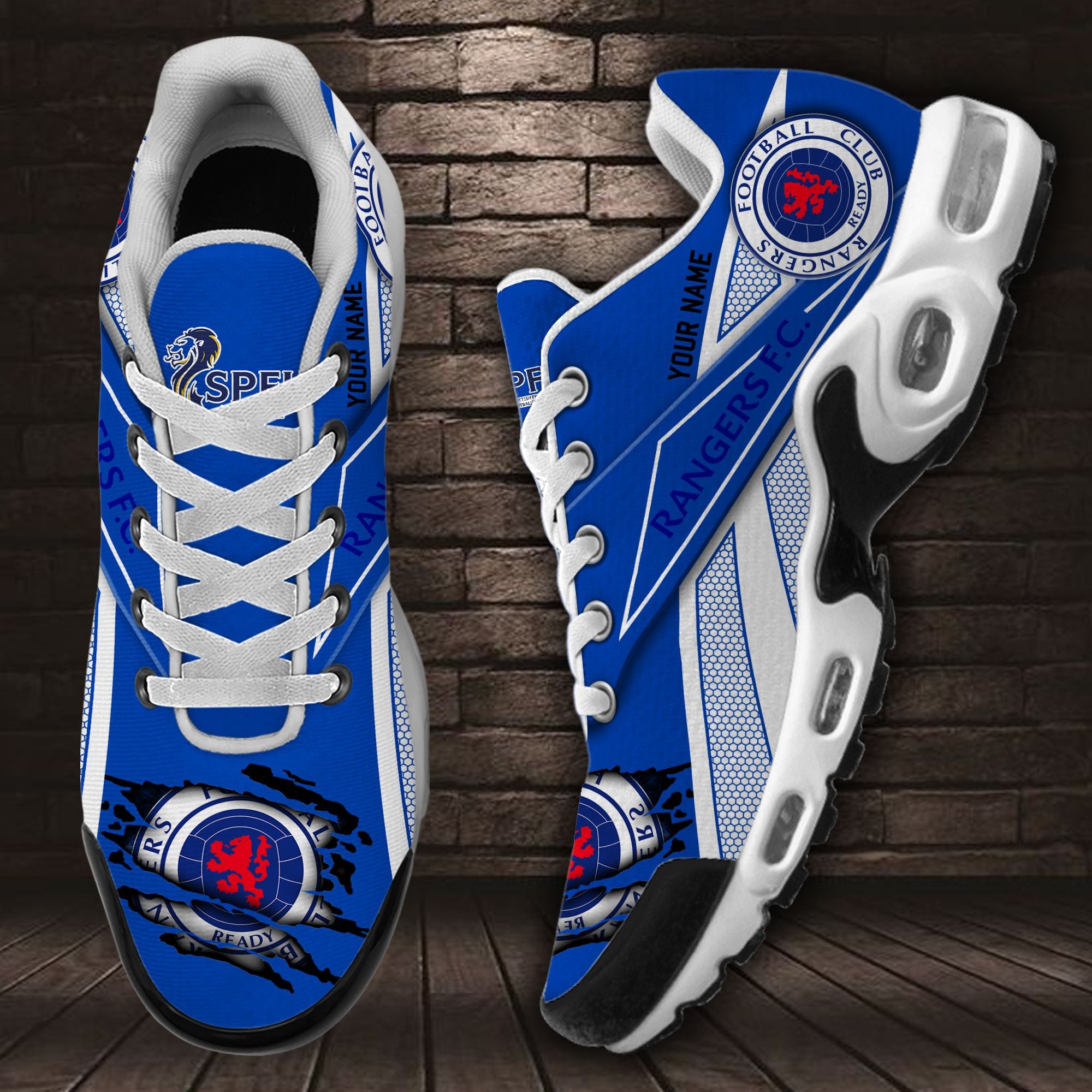 Ideafootwear Rangers F.C. TN Shoes Sneakers For Men And Women